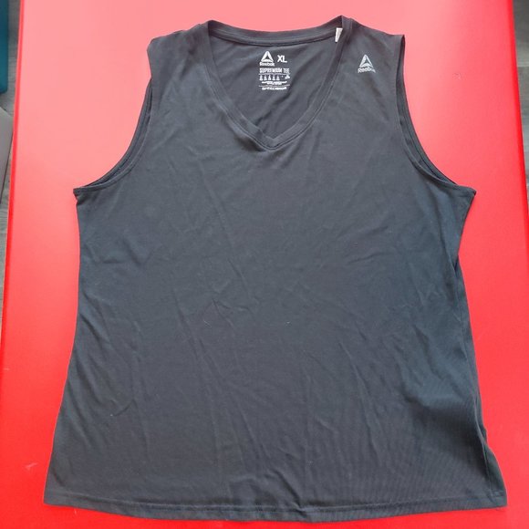 Reebok Speedwick Supremium Tee muscle tank top black man's size XL - Picture 1 of 6